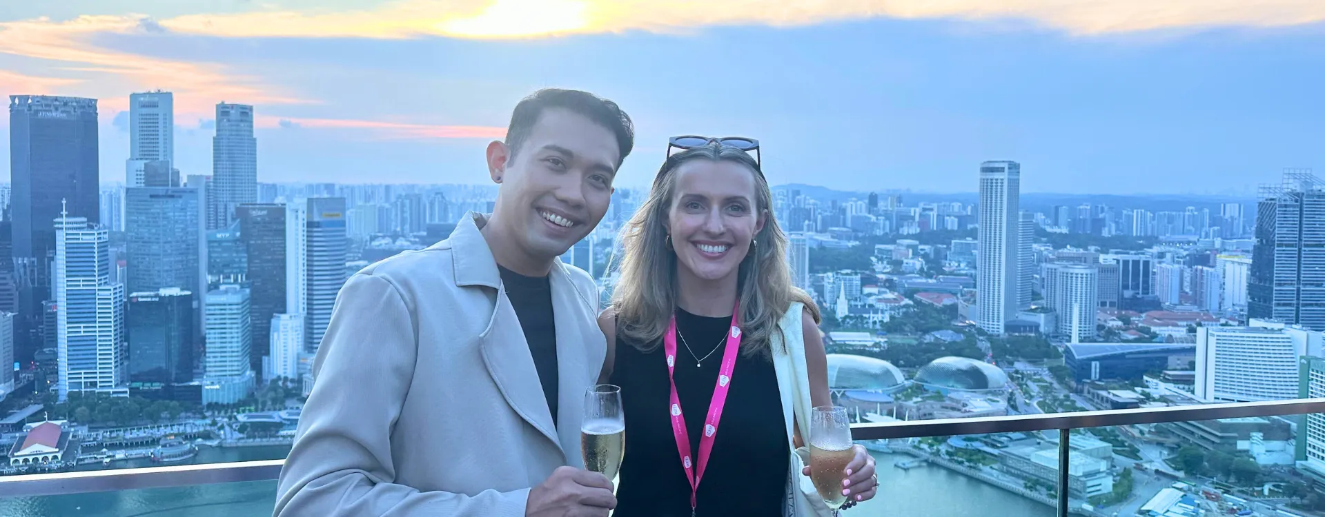 Lightfoot's Singapore team, Sophie and Khairil