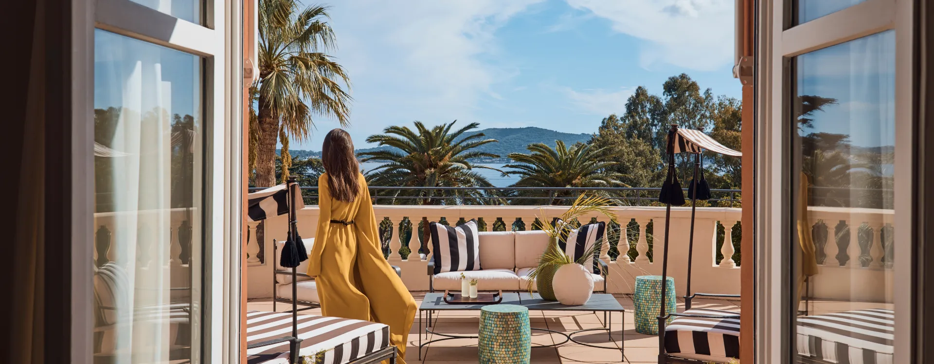 Terrace at COMO Le Beauvallon, France