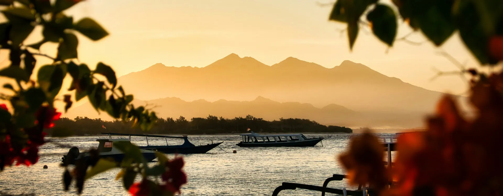 Sunset across Lombok Indonesia