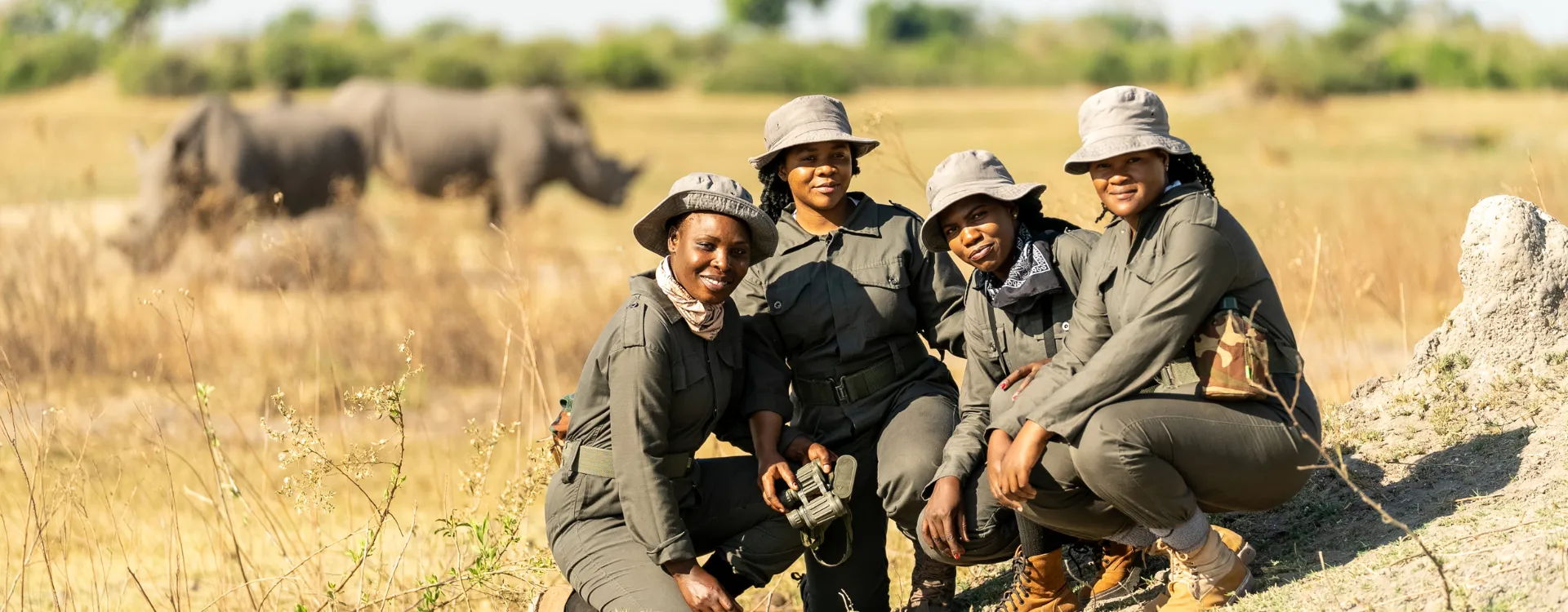 Female rangers at Great Plains Conservation