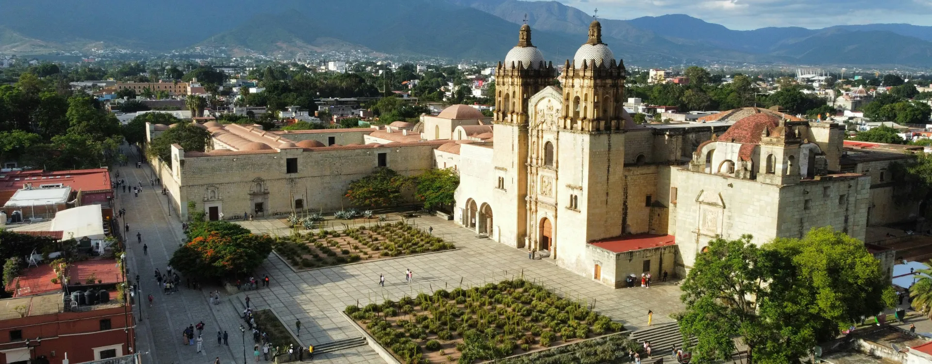 The main church in Oaxaca City