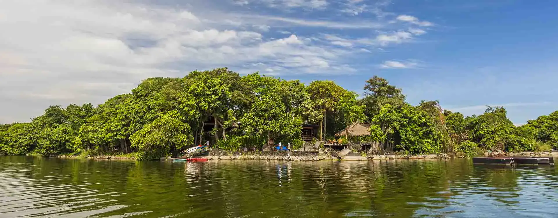 The lake view from Jicaro Island Lodge, Nicaragua