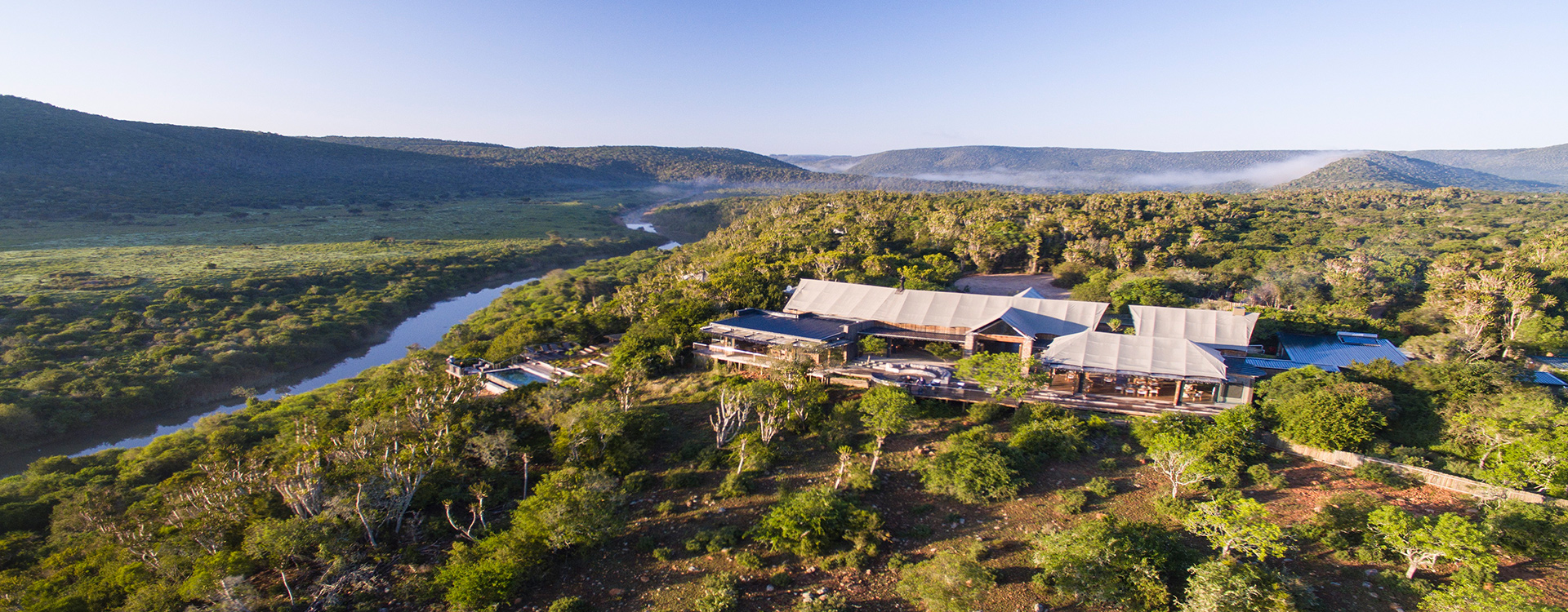 Kariega Settlers Drift Luxury Tented Lodge_Aerial