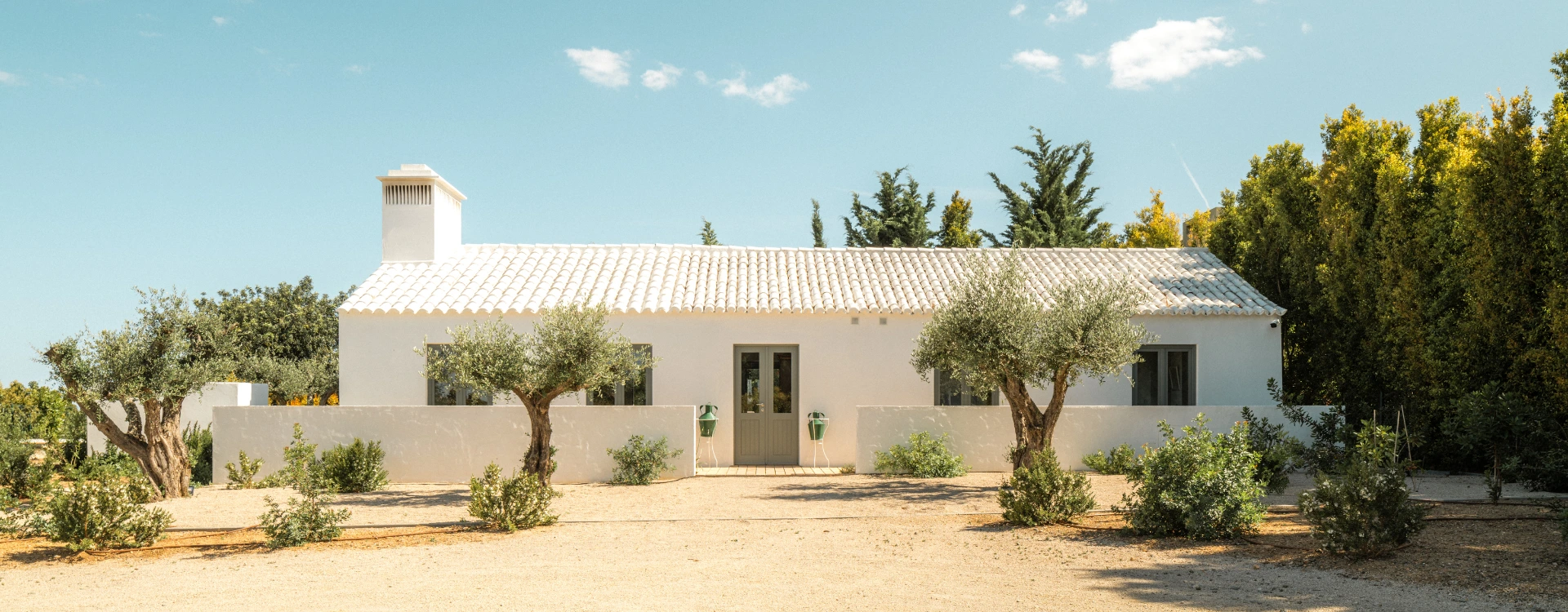 modern portugese farm house in nature