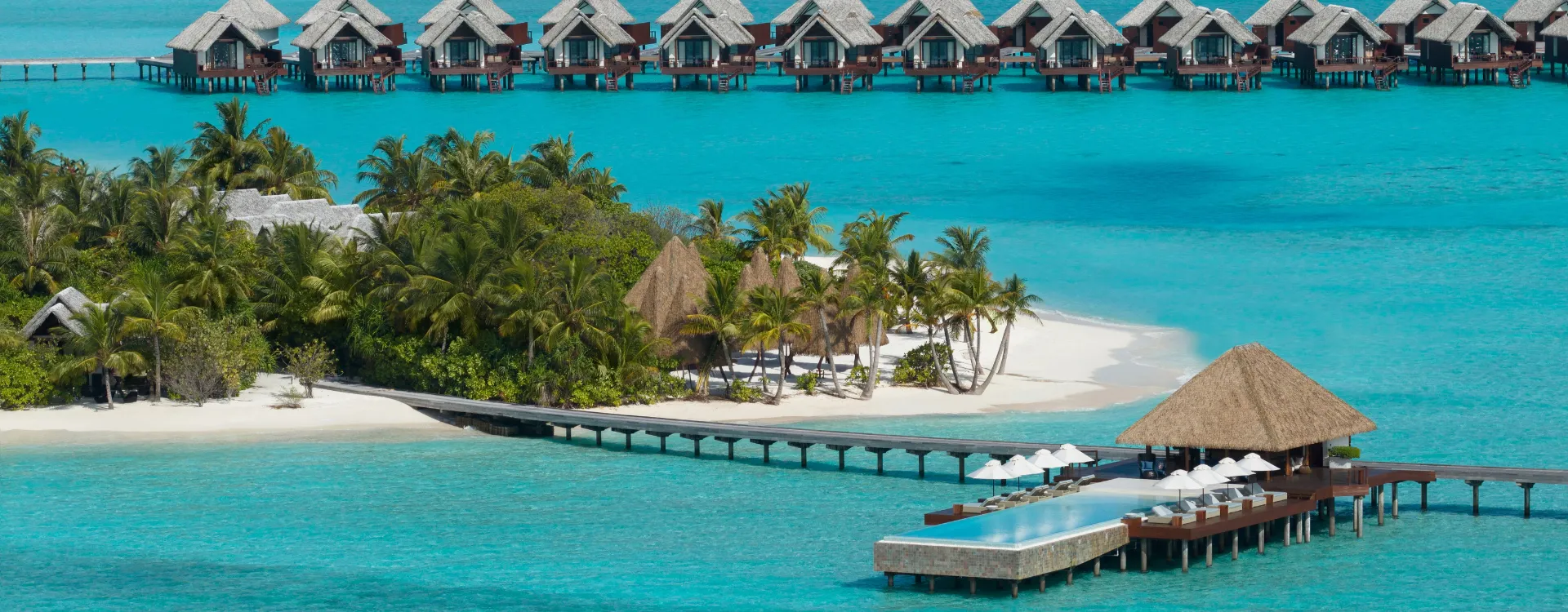 A water villa at Heritance Aarah hotel in the Maldives
