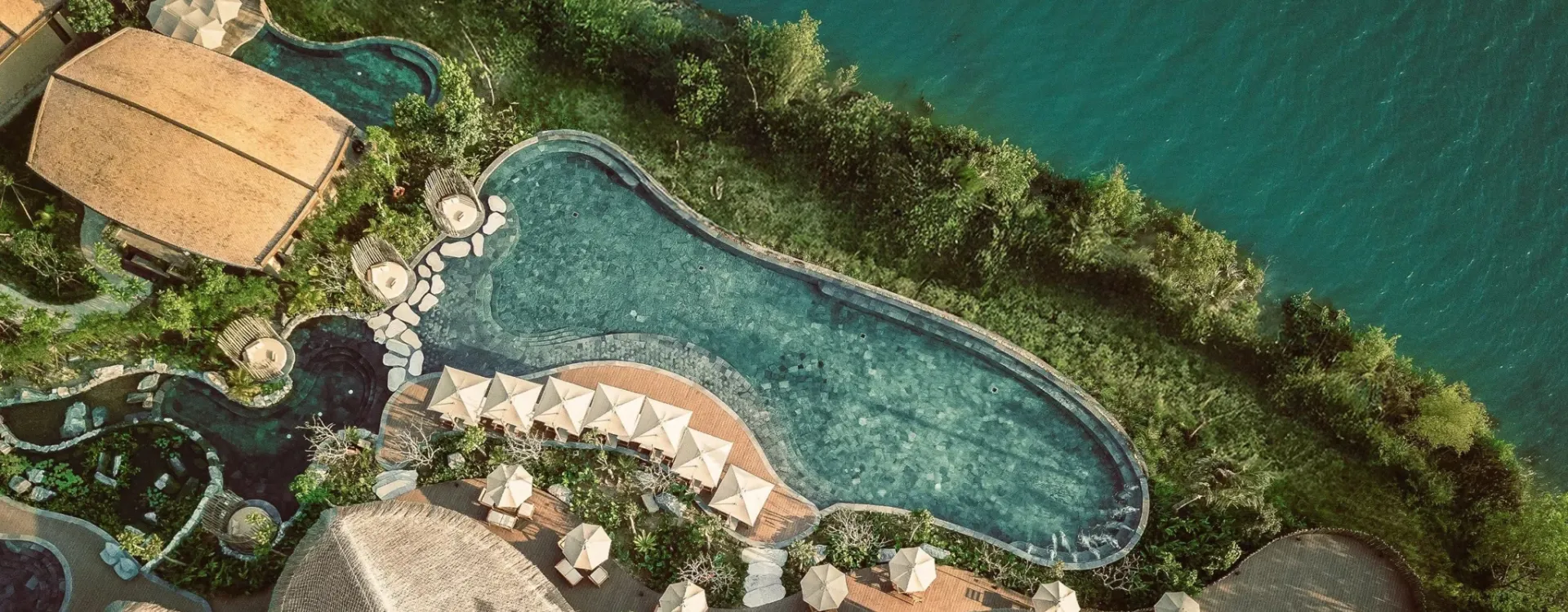 Aerial image of Namia River Retreat
