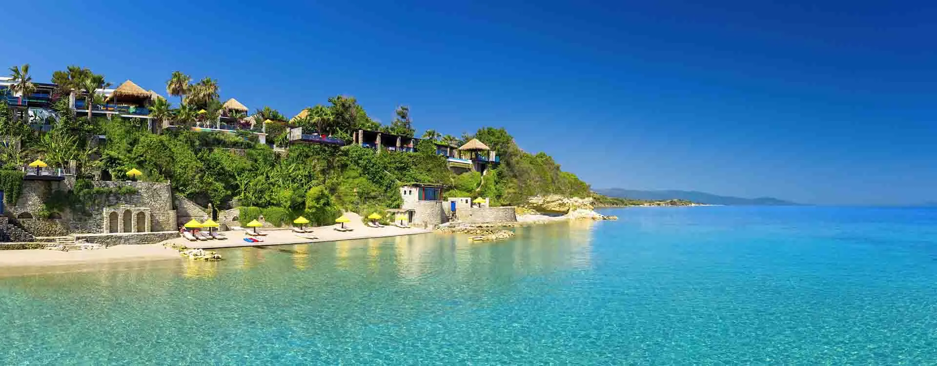Oceanfront of Porto Zante Resort & Villas in Ionian Island, Greece