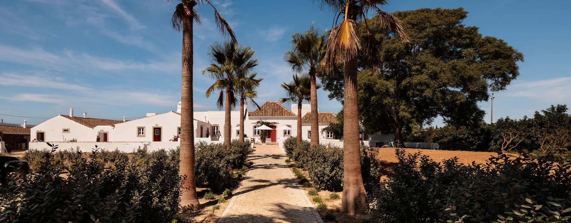 entrance to portugese farm house hotel