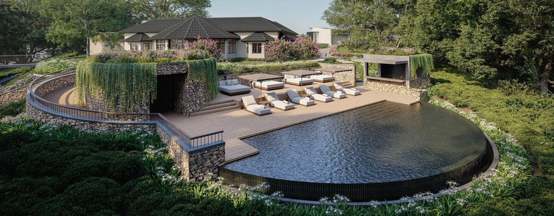 Render of the new Uga Ghiri in Ella, Sri Lanka