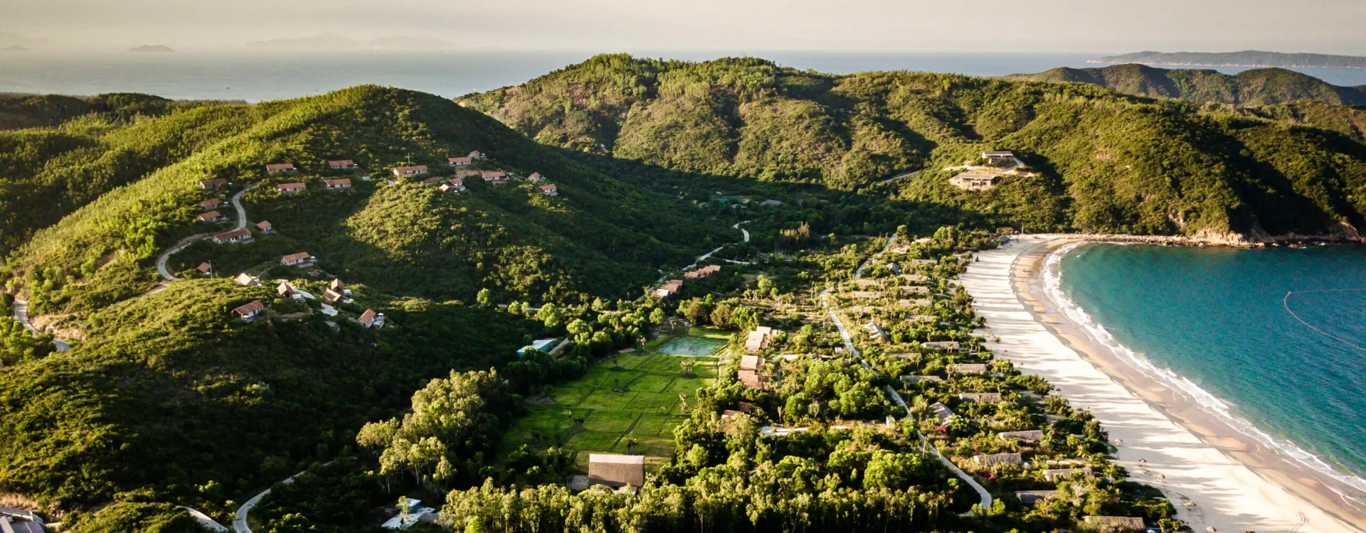 Aerial image across Zannier bai San ho